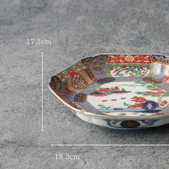 陶芸 古い伊万里焼 色絵小皿 六枚まとめ売り 冨貴長春 大明嘉靖 MA422