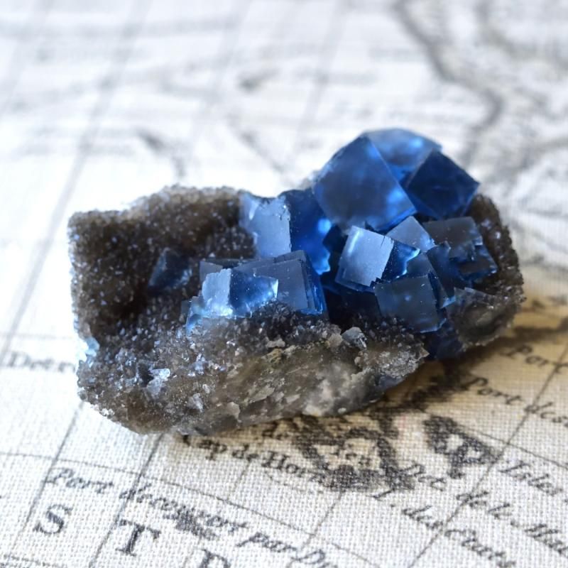 フローライト イリノイ産 ブルー 蛍石 鉱物【B-4】 Yahoo!オークション