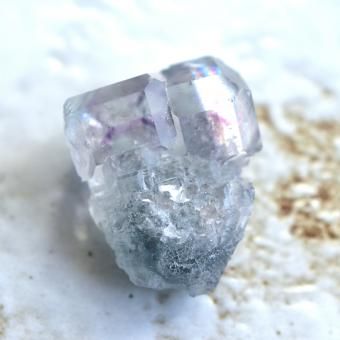 アクアマリン ブラックトルマリン母岩付 パキスタン・スカルドゥ産