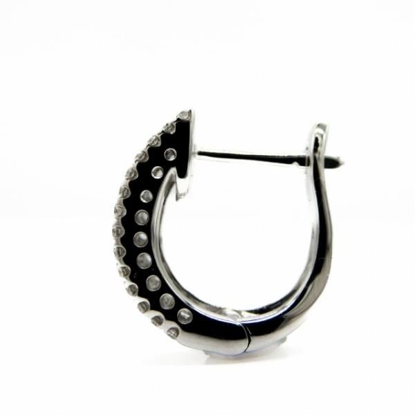 バゲットカット プリンセスカットダイヤモンドピアス D 0.91ct K18WG