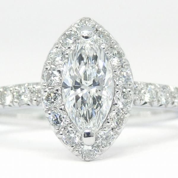 D-IF マーキスダイヤモンドリング D 0.40ct 0.31ct Pt950 GIA鑑定書付