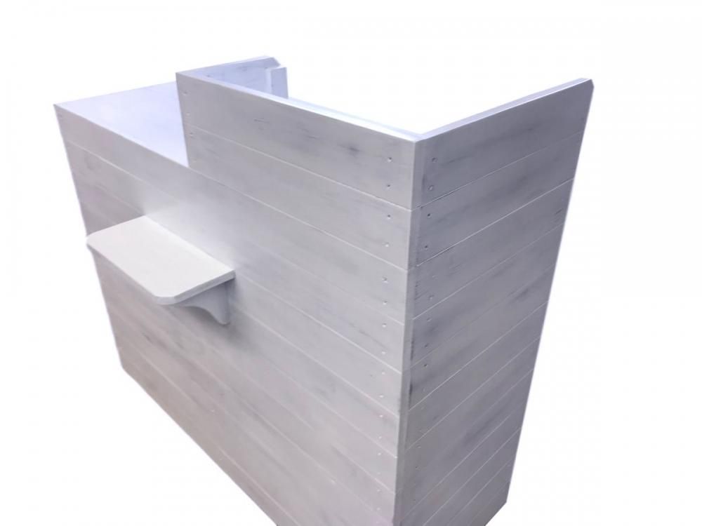 木製レジカウンター・受付カウンター_バッグ置付_幅120cm×奥行60cm×高