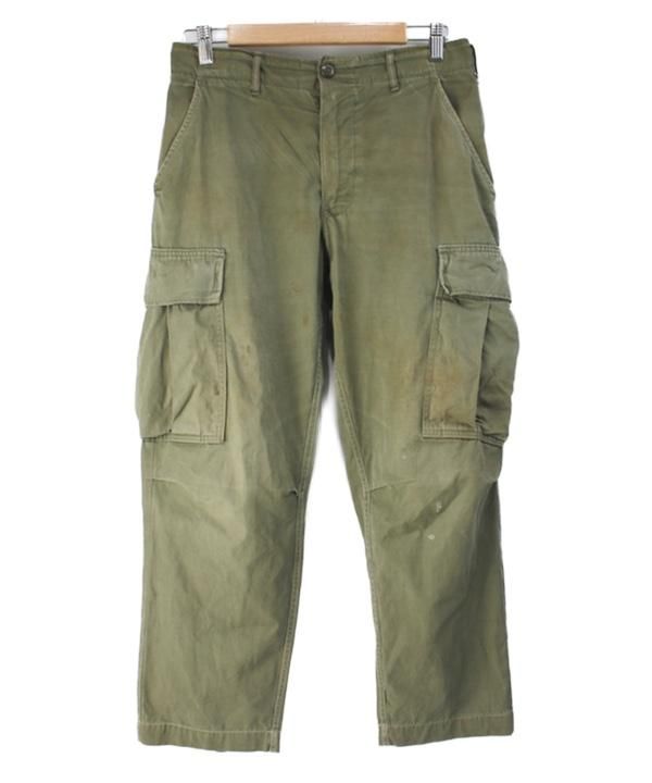 米軍ナム戦本物ERDLグリーンリーフ迷彩パンツ1968年官給品サイズ M/L