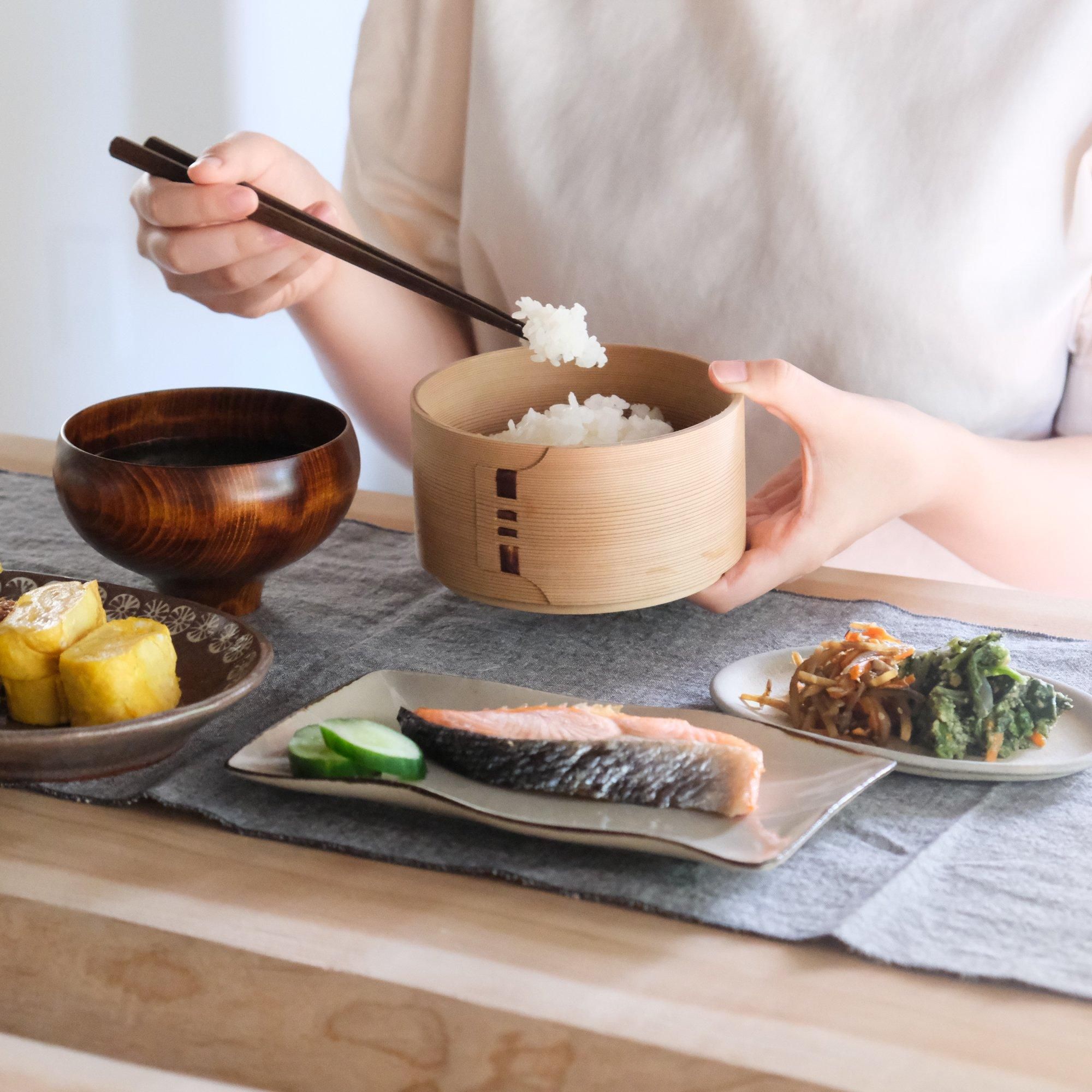 柴田慶信商店 曲げわっぱ 丸弁当箱 (4寸) - katakana - カタカナ（日本