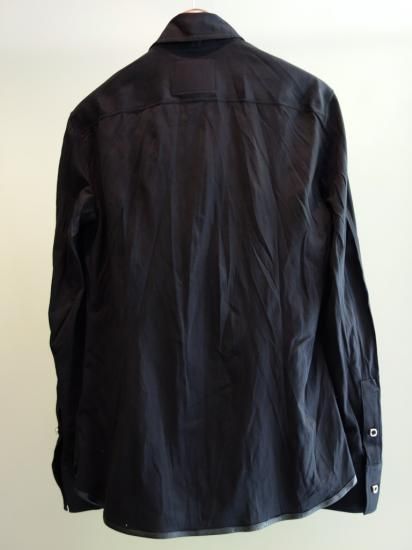 ISAMU KATAYAMA BACKLASH シワ加工レザーシャツ