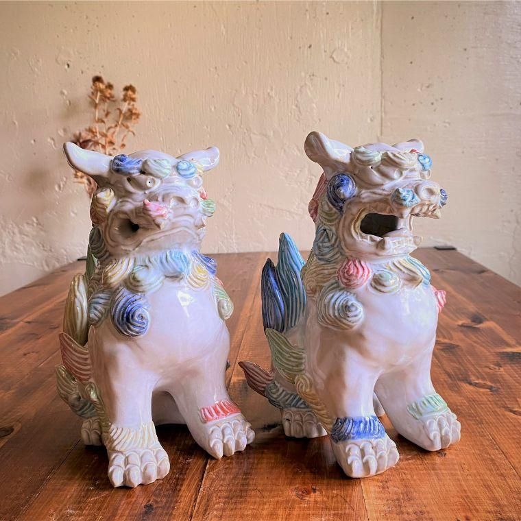 シーサ シーサー 特大 陶器 大型 沖縄 魔除け 狛犬 置物 縁起物 石敢當