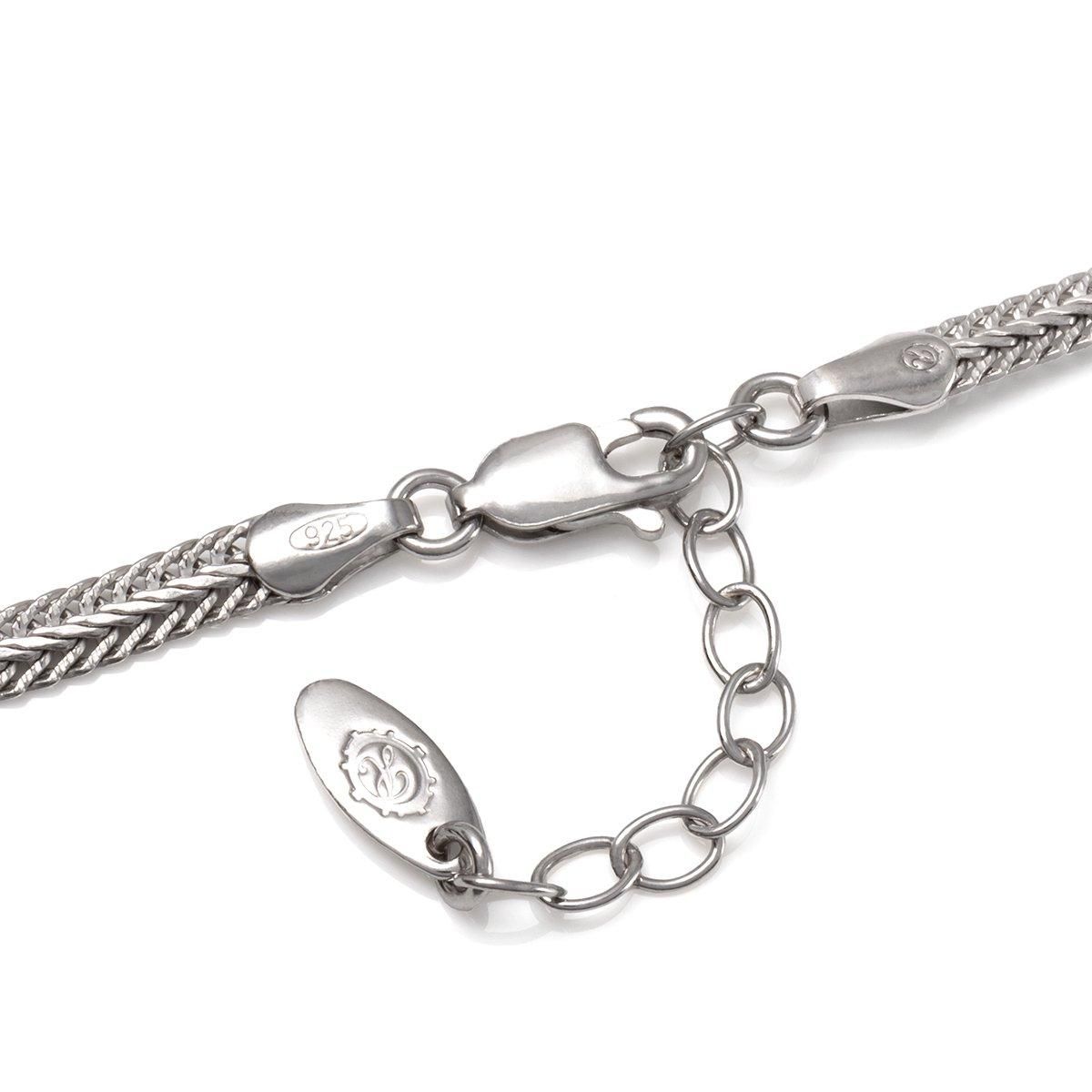 シルバー フォックステールアンクレット 幅3.5mm 23-26cm 180KNF5