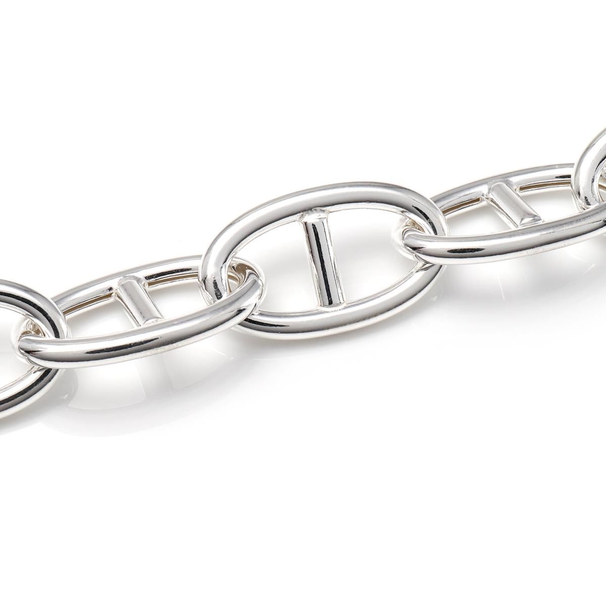 シルバー アンカーブレスレット 幅13mm 18cm-22cm GIU564-SS