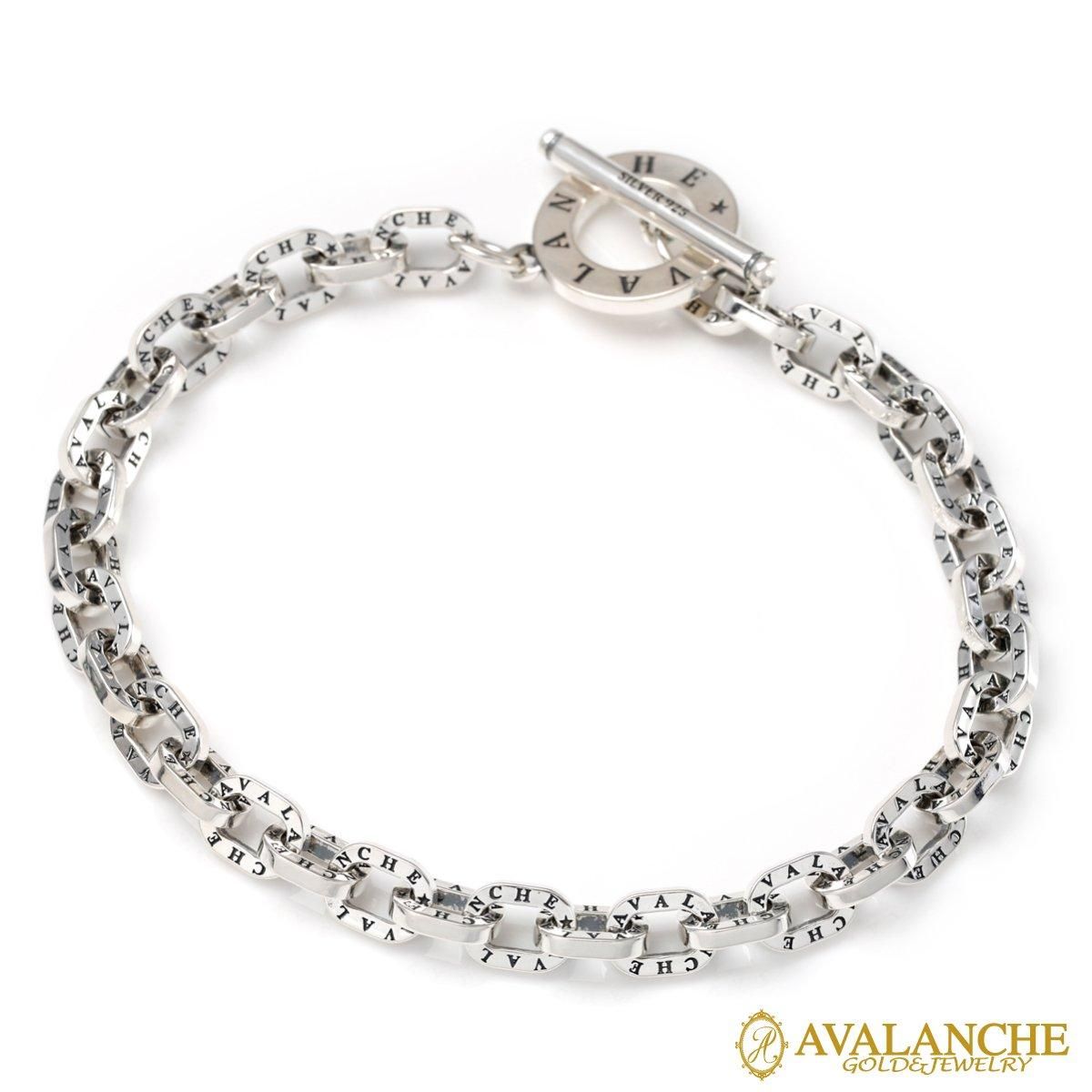 アヴァランチシグネチャー フラットアンカー シルバー ブレスレット 幅