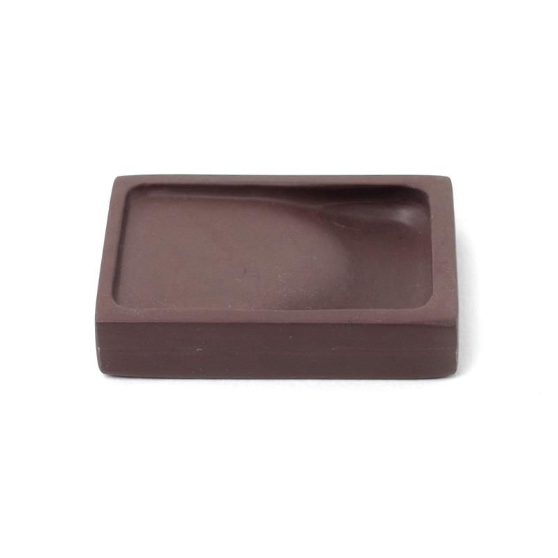 クリオ】 ◇2点まとめ◇端渓硯（約八吋／唐木共箱）◇中国徽墨3本