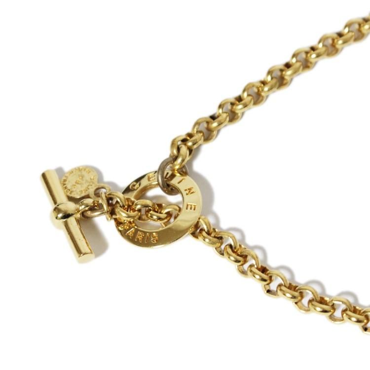 CELINE セリーヌ ヴィンテージハート ブローチ ゴールド CELINE