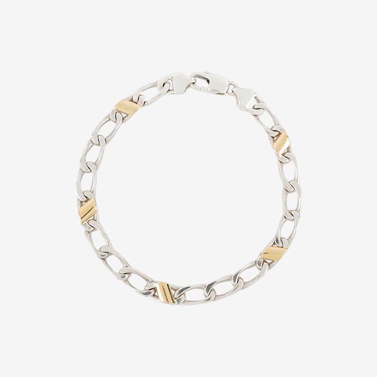 ✨鑑定済み✨Tiffany & Co. ゴールド チェーンブレスレット コンビ