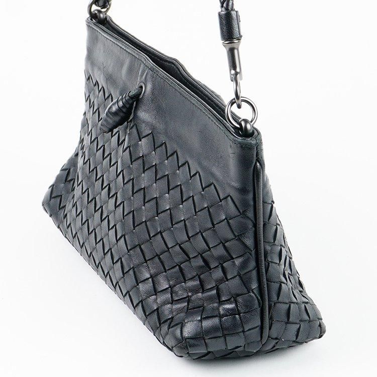 イントレチャートワンショルダーバッグ ブラック ヴィンテージ