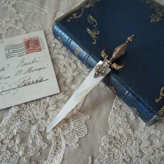 アンティーク ペーパーナイフ | フランス 20世紀初頭 マザーオブパール