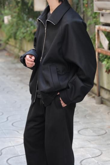 ssstein | シュタイン MELTON ZIP UP BLOUSON(BLACK) / メルトンジップ