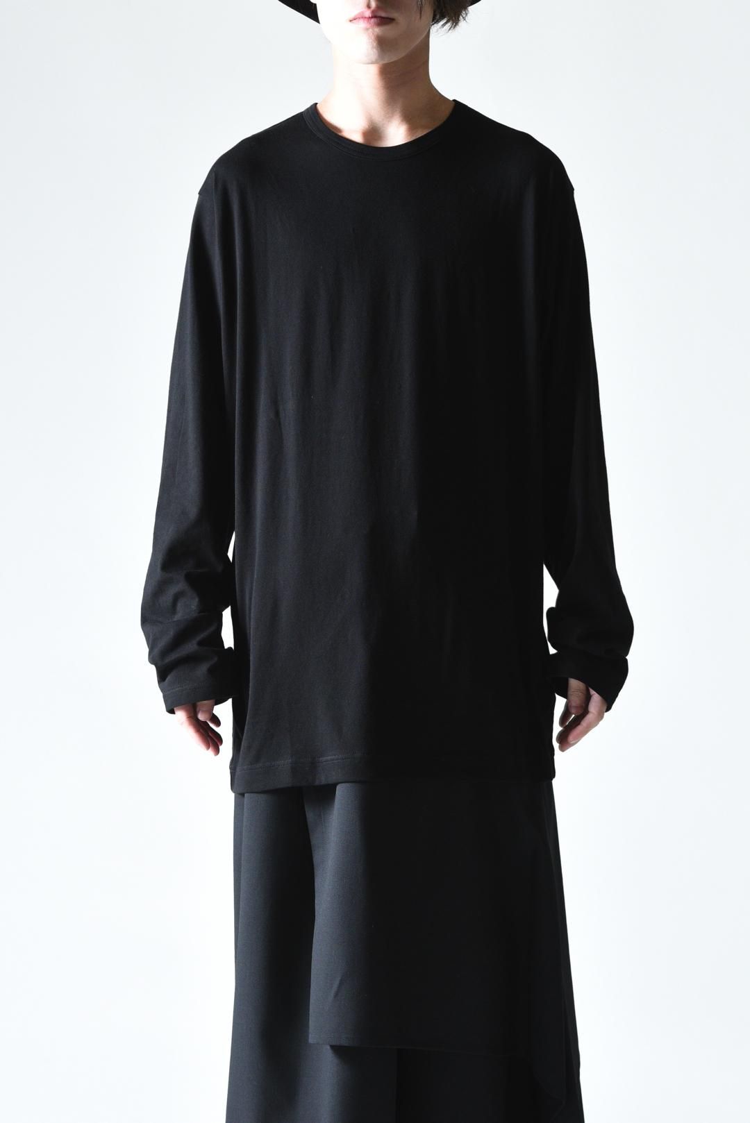 Yohji Yamamoto POUR HOMME ラウンドネックロングスリーブ black - Ka