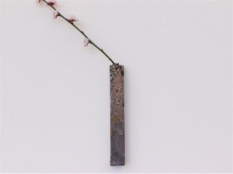 備前焼⑬ 掛花入れ ゴマ 丁斎 【22】 備前焼⑬ 掛花入れ ゴマ 丁斎