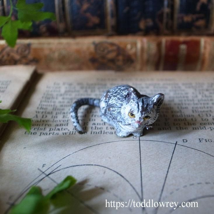 ヴィエナブロンズ コールドペイント 擬人化した猫 コック 調理師