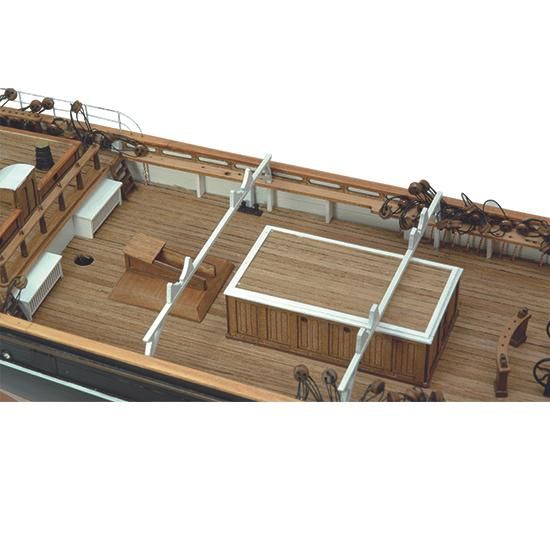 木製帆船模型 1/80カティサーク 帆付（1/80スケール・全長 1,083mm