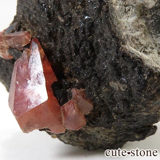 ロードクロサイト 母岩付き ペルー産 鉱石 鉱物 ミネラル 標本 原石 ②