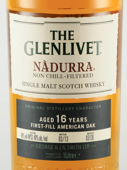グレンリベット 16年 ナデューラ 48度 1L | 武川蒸留酒販売