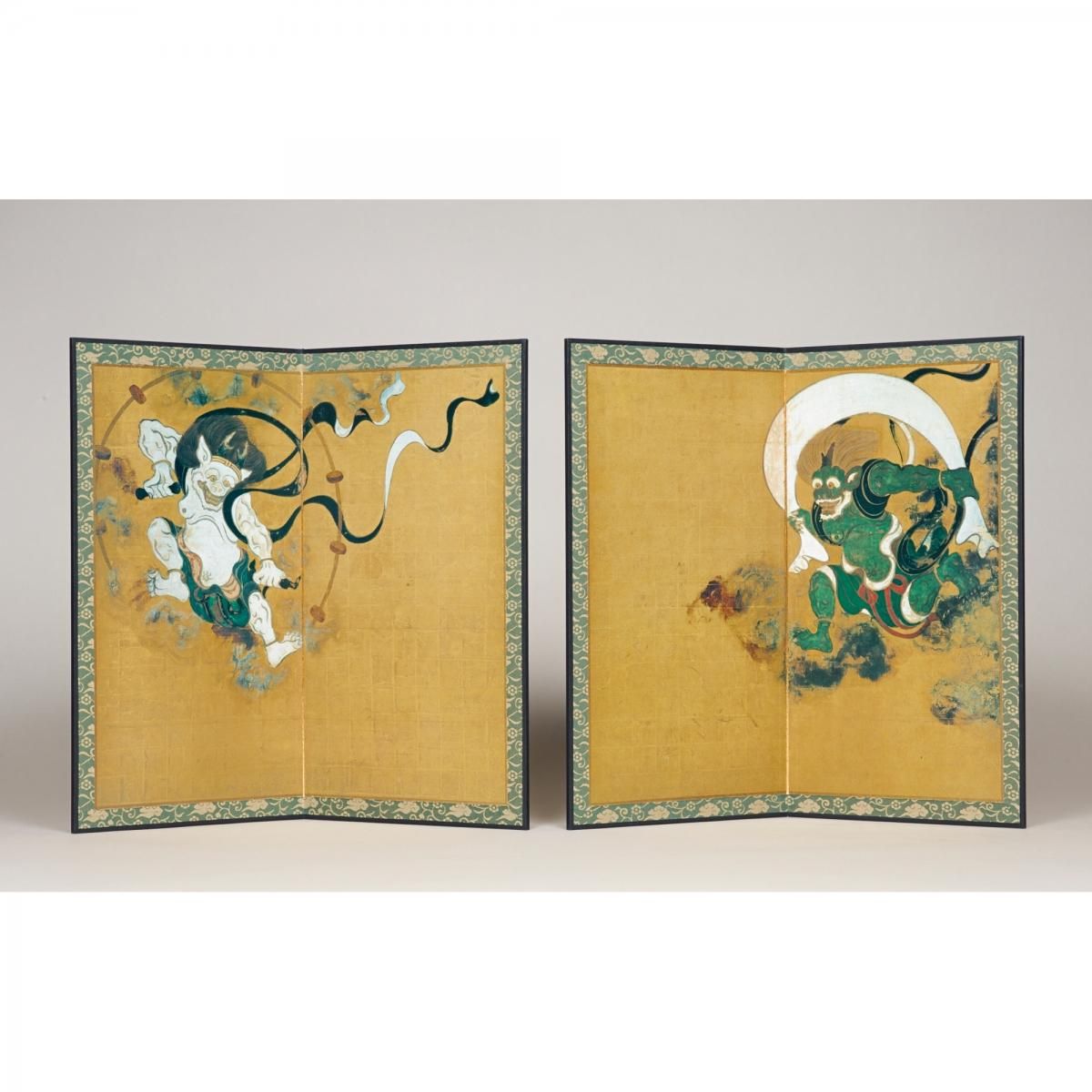 縮小屏風／国宝 風神雷神図屏風 俵屋宗達筆（大）- 歴史プラス(時空