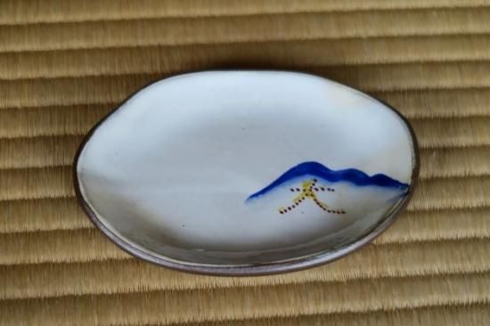 五山送り火5客揃い銘々皿 - 京都祇園の和食器・清水焼の陶磁器 食器の