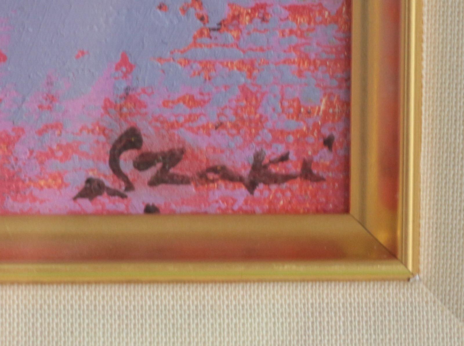 中野嘉之 素描 【 くらがり又谷の滝 】額装仕立 直筆署名 作品名