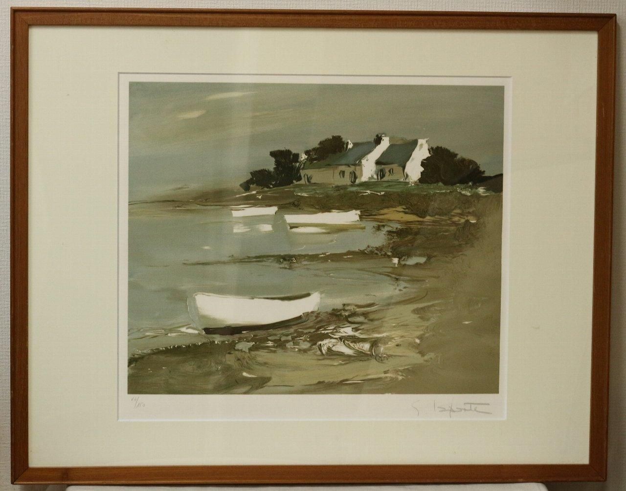 リトグラフ版画 ジョルジュ・ラポルト 「三隻の舟」商品番号34110206