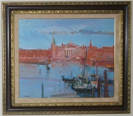 油彩 桐生照子 「ベネチア F12」 商品番号113- 絵のある暮らし・絵に