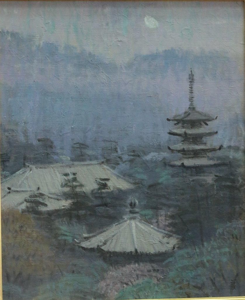 限定□直筆サイン入り□長谷謙三□風景画 水彩画リトグラフバラ馬車