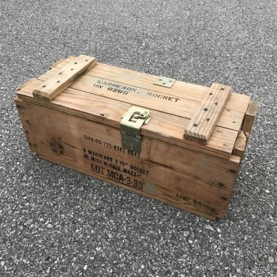 米軍放出品 ロケットコンテナ ウッドボックス - S＆Cミリタリーストア