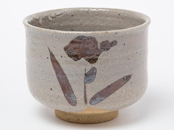 送料無料】鏡山窯 井上東也作 絵唐津茶碗 /お茶のふじい・藤井茶舗