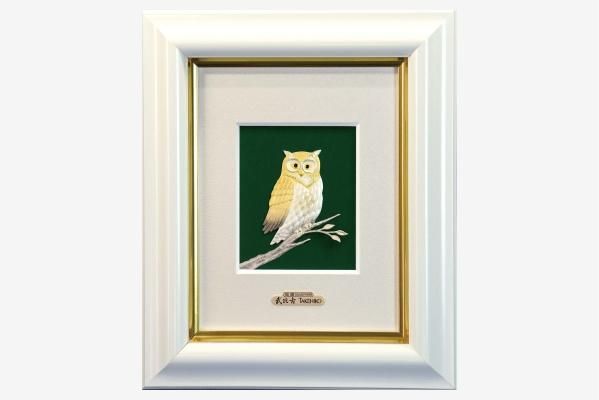 刻印あり)武比古 銀の親子フクロウ 刻印あり)武比古 銀の親子フクロウ