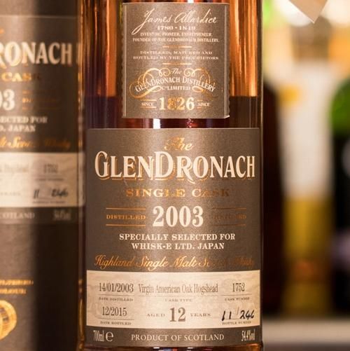 グレンドロナック12年2003バージンアメリカンオークホグスヘッド