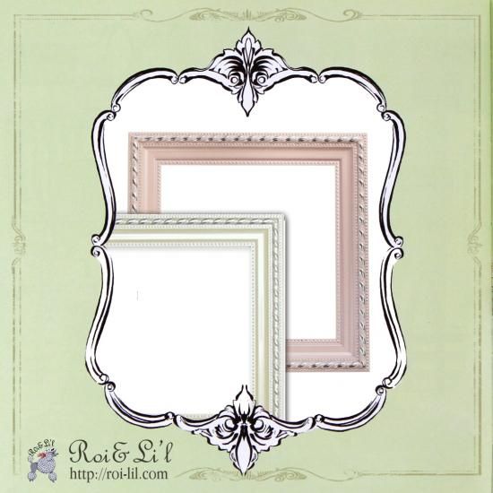 15cmタイル専用フレーム『パールフレーム』【Roi&Li'l】ポーセリンアート