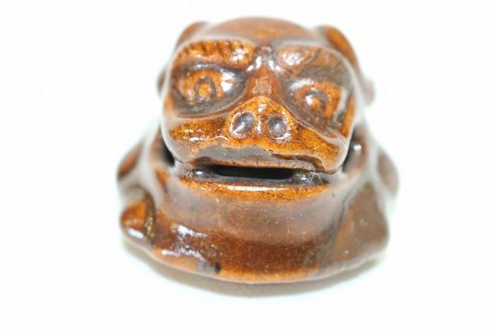 大樋焼 九代 大樋長左衛門 飴釉 香炉 共箱 アンティーク大樋焼 時代