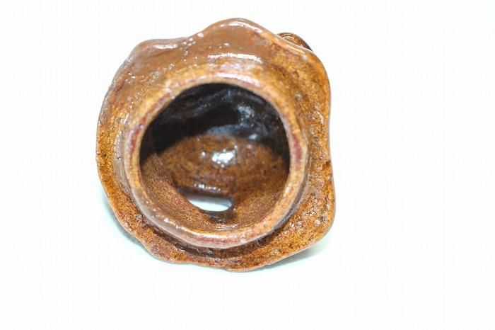 大樋焼 九代 大樋長左衛門 飴釉 香炉 共箱 アンティーク大樋焼 時代