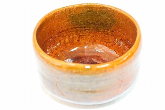 ♢大樋焼作家物 飴釉ぐい呑み 酒器 未使用の美品 楽焼脇窯 骨董品 2026