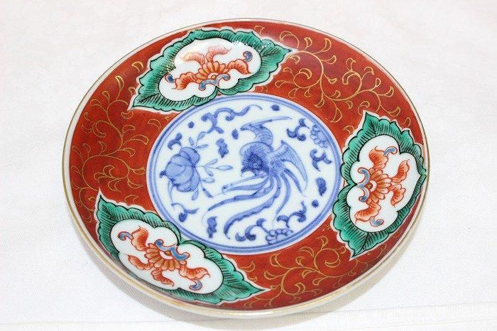 古九谷 九谷焼 赤絵 高台 鉢 飾皿 盛皿 皿 年代物 2025年最新】
