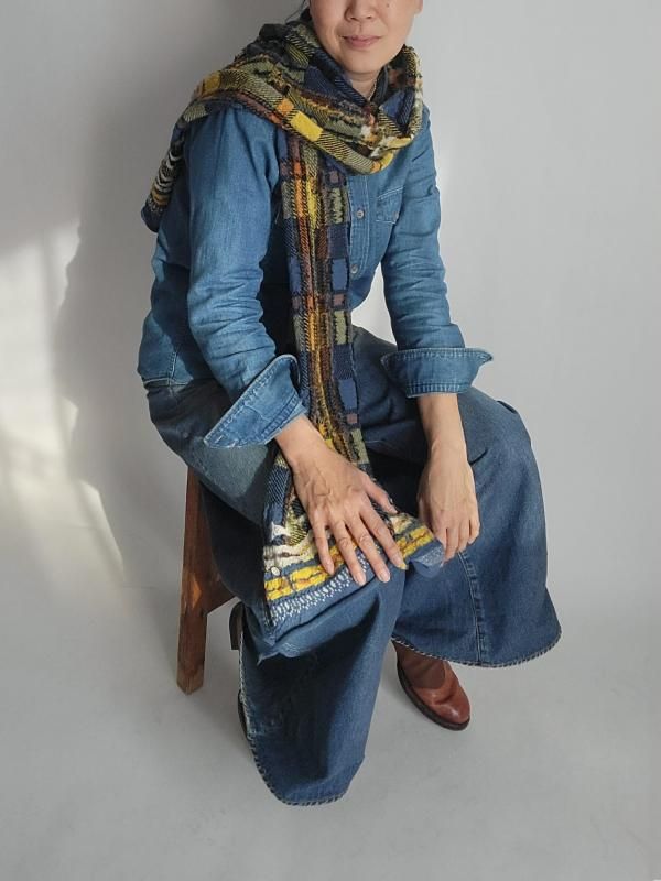 KAPITAL（キャピタル）縮絨ウール 縮絨ウール タータンアイヌHAPPY