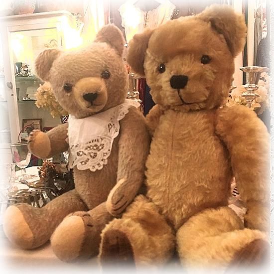 イギリス1940年代ごろ ＊ ゴールド・モヘア ＊ オンリーワンな表情が