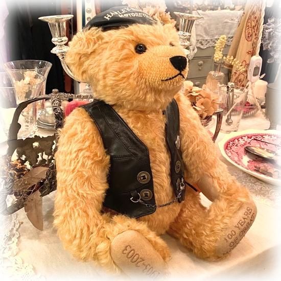 ハーレーダビッドソン 110周年 限定テディベア ハーレーダビッドソン