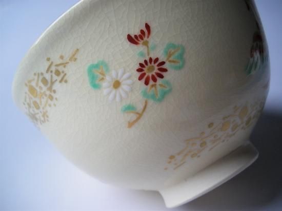 色絵 紫寿茶碗 (共箱)山川敦司 - 茶道具販売 栗林園