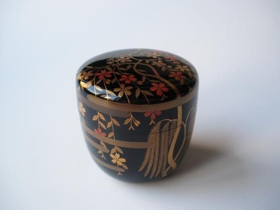 中村宗悦桜蒔絵中棗共箱