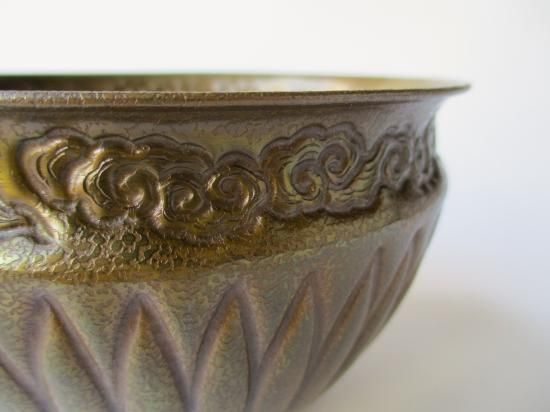 モウル 菊彫建水 (共箱)中川浄益 - 茶道具販売 栗林園