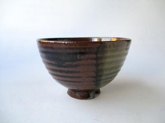 淡々斎書付膳所焼茶碗 銘 木枯 (共箱)陽炎園 岩崎信定 - 茶道具販売 栗林園