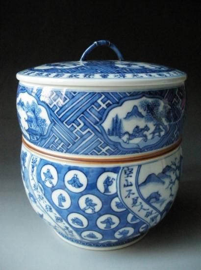 而妙斎御家元箱 祥瑞写 瓢形水指 (共箱)三代 紫翠窯 西村徳泉 - 茶道具