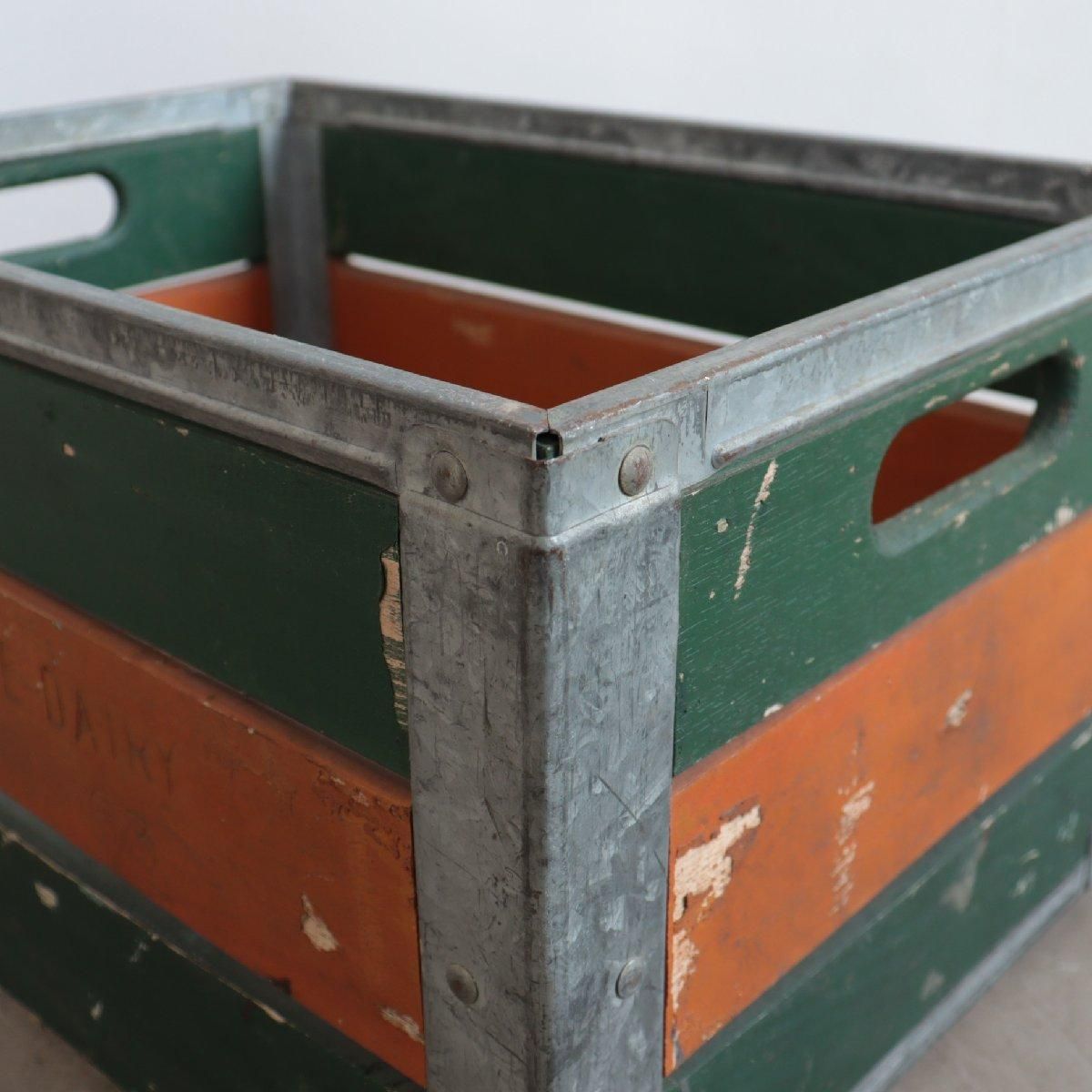 60s ヴィンテージ ミルククレート 木箱 ウッドボックス 運搬箱 収納