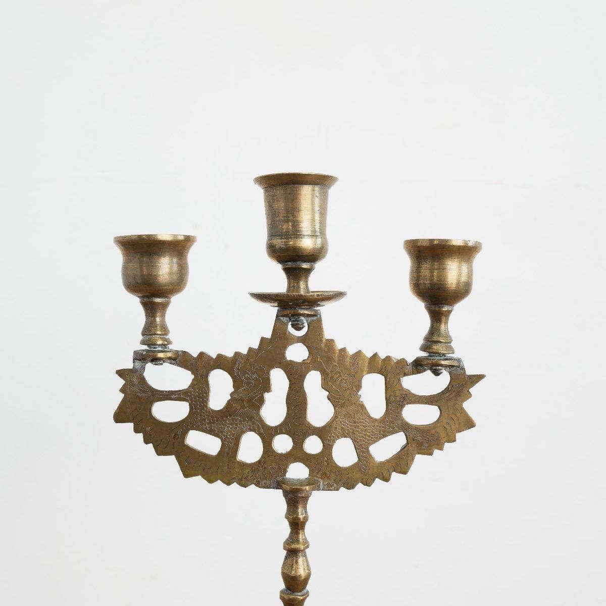 キャンドルホルダー アンティーク 真鍮製 -通販-ローズボール